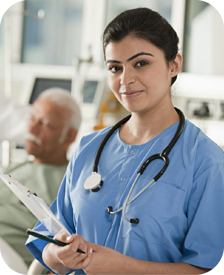 KAHER healthcare student during clinical learning